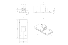 Novy Pureline 120 cm wit motor met Led
