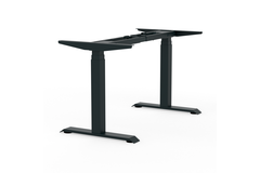 Piètement bureau E-More 2M3S TQD h.600-1250mm noir 