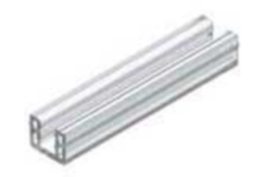 Joint u transparent pour vitre 4mm  
