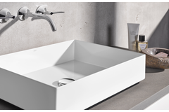 Alape ab.me500 wastafel opbouw 500x375x115mm witzo zonder kraangat, zonder overloop