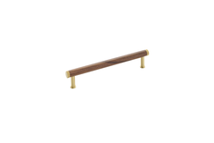 Greep qupon ba160 l186 walnoot/geborsteld goud
