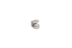 Taquet pour verre 5mm reglable 4-8mm nickele à visser
