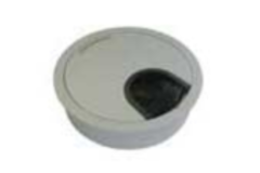 Passe cable d.60mm metale inox-look  