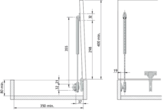 Gaspomp Kraby 60n l355 geremde opening voor kist