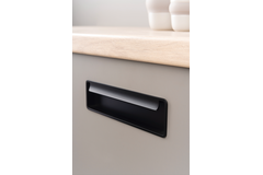 Cuvette FOLD BA128 L174 zamac mat noir