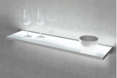 Teo Slim led tablette verre 600mm 6,56W 3000K alu 