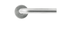 Deurkruk Pro l shape 19mm inox plus r+no key