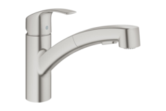Grohe eurosmart mitigeur  supersteel + douchette  