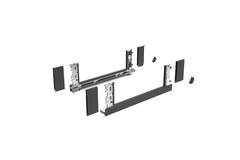 AvanTech YOU set inlay-zijwand h187 l550 antraciet L/R zonder frontbevestiging