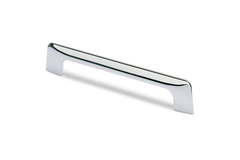 Poignée Suasa, entraxe de perçages 160, L 202 mm, B 8 mm, H 38 mm, chromé brillant