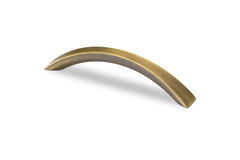 Greep Egara, boorafstand 128, L 155 mm, B 20 mm, H 30 mm, messingkleurig antiek geborsteld