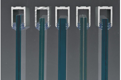 U-profiel PROFIX, voor 8/13.5 mm glas, B21 H30 L3000, aluminium met geborsteld rvs effect