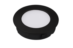 Solo ledspot d.58mm 2.4w 3000K 230V zwart+ 2 mete + 2 meter kabel zonder stekker