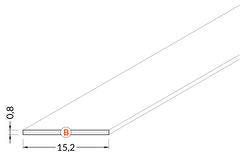 Slide cache B 2000 blanc 