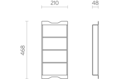 Filo glazenhouder box zwart