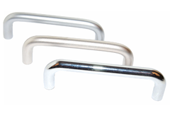Greep u staal chroom mat ba 128mm L 138mm