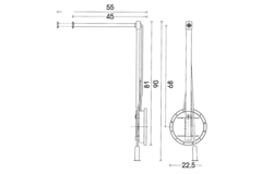 Klederlift Single 12 kg rechts