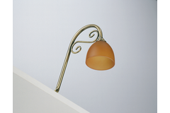 Alto set 2 x Led bronze/verre blanc 2,8w 12V 3000K + convertisseur
