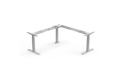 Piètement bureau E-Corner flex TQD 600-1250 gris 