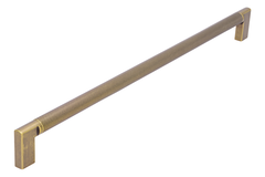 Poignée 320mm alu rainuré or vintage 