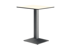 Pietement quadra 400x400mm h.730mm noir  