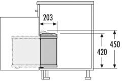 Hailo uno poubelle 18l blanche  
