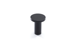Bouton ellie ø25x27 zamac noir mat 