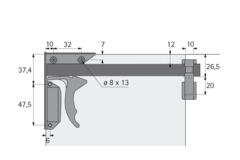 Clips / Clips d’enfichage à utiliser avec des tablettes (Quadro 25 et Quadro V6)
