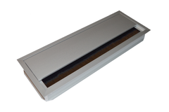 Passe cable Exit titanium 120x240x25mm +couvercle  