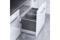 Hailo triple XL 80cm 74l (3 emmers) 2x 28l + 1 x 18 2x 28l + 1 x 18l met deksel