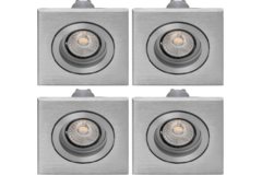 Tronix led spot set 4x alu 5W/230V 3000K 38° 395lm