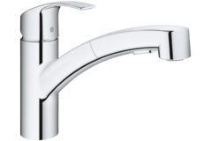 Grohe eurosmart eengreepskraan chroom +douchette