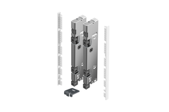AvanTech YOU Kit de raccords pour la façade intérieure à recouper, utilisation avec le profil de côté du tiroir de l’insert, hauteur du système 187, blanc