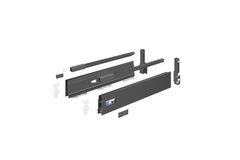 InnoTech Atira Kit tiroir à casseroles, 470 x 144 mm, anthracite, à gauche et à droite