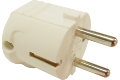 Prise angulaire  pvc 2pol+a 10-16a blanche ip20  