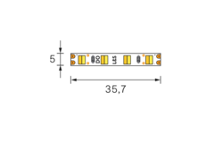 Ledsrtip 5mm Emotion Dual Color 5M 24V