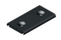 Montageclips zwart onderrail Base