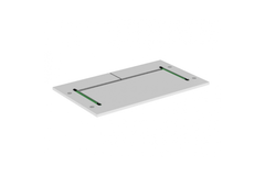 Veiligheidsplaat Diago 504, 798x350x12 mm, Voor kastbreedte 80,0cm, wit