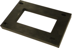 Tafelonderstel adapterplaat 2cm zwart