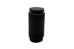 Gekrulde knop ø16 h35mm mat zwart