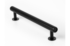 Poignée RILLE BA160 L190 aluminium brossé noir