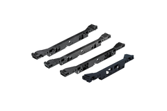 Raccord de façade avec tenons, 380 / 392, noir