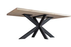Piètement spin 40x100mm noir mat h720xl900xl1400mm 