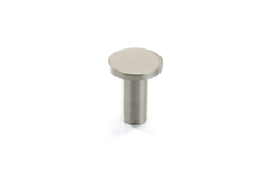 Knop ellie ø25x27 zamak geborsteld RVS-look