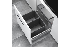 Hailo allegro k.60 cm h.220 mm 2x14l antraciet