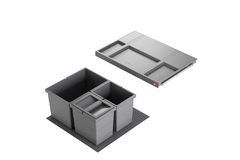 Hailo allegro k.60 cm h.220 mm 14+2x6,5l antraciet
