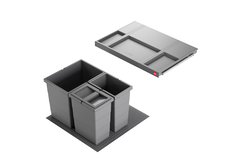 Hailo allegro c.60 cm h.295 mm 18+2x8l anthracite 