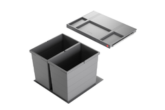 Hailo allegro c.60 cm h.350 mm 2x28l anthracite 
