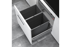 Hailo allegro c.60 cm h.380 mm 2x28l anthracite 