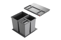 Hailo allegro c.60 cm h.380 mm 28+2x13l anthracite 